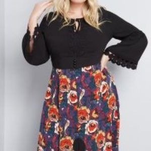 Anna Sui Rooted in Retro Maxi Dress